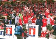 Patrick Vieira on his last apperance for Arsenal